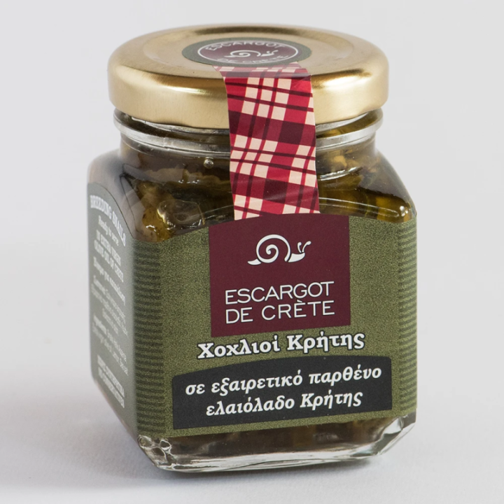 Snail fillets in Cretan olive oil (black label) 90 gr