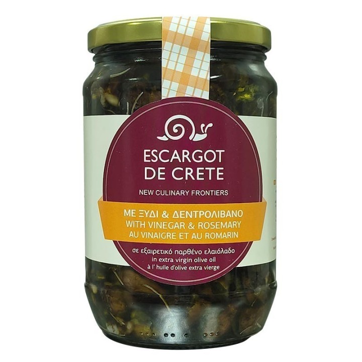 Snail fillets in Cretan olive oil