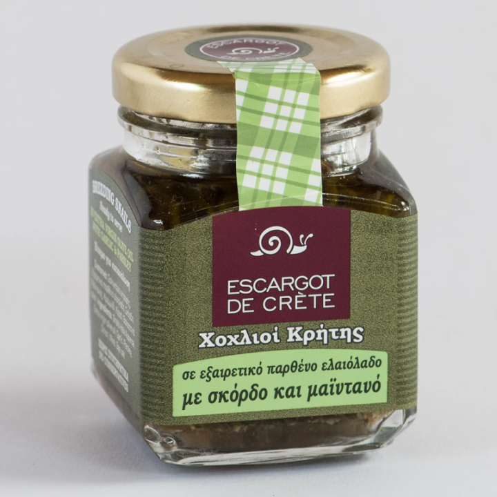 Snail fillets in Cretan olive oil