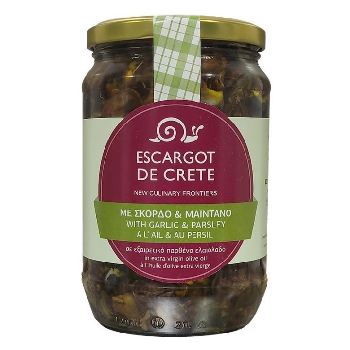 Snail fillets in Cretan olive oil