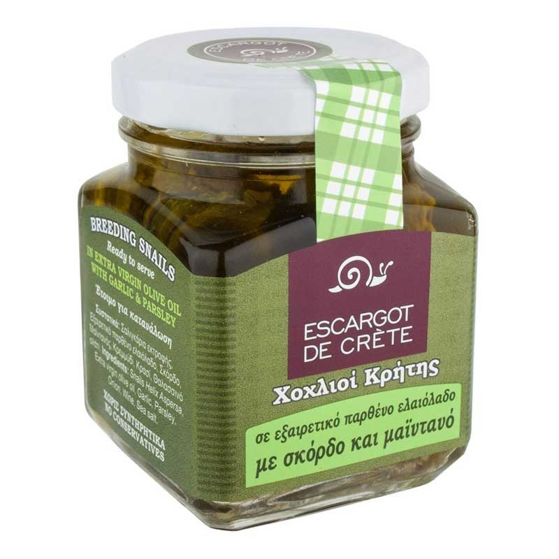 Snail fillets in Cretan olive oil Snail fillets in Cretan olive oil