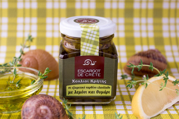 Snail fillets in Cretan olive oil with thyme and lemon (yellow label)