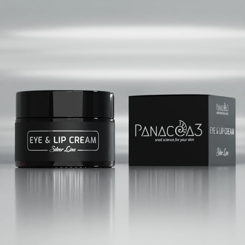 PANACEA3 Eye & Lip Cream from snail secretion 24h, Silver Line