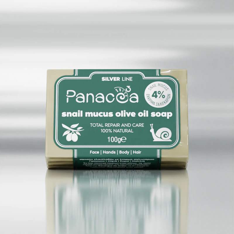 PANACEA3 Olive Oil Soap with 4% snail secretion Silver Line